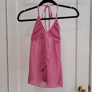 Vintage Pink Charlotte Russe Halter Top